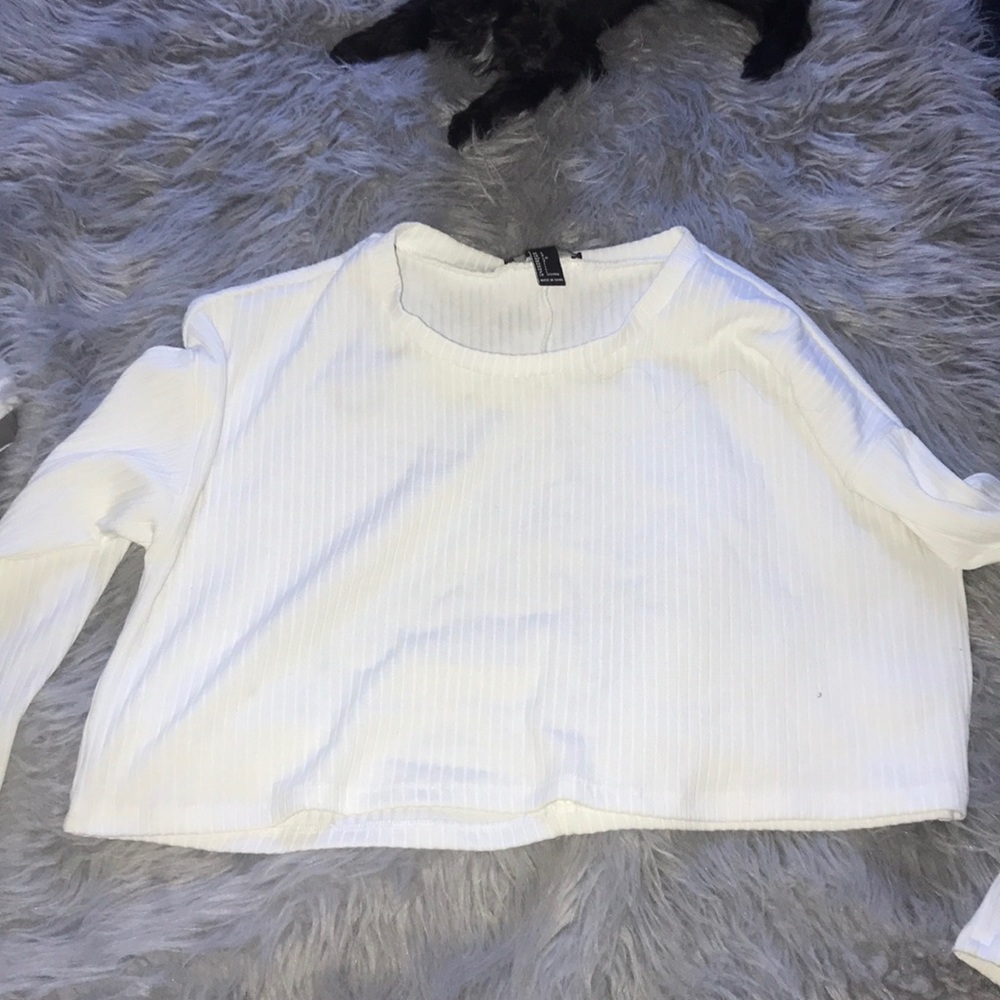 Long sleeve crop top